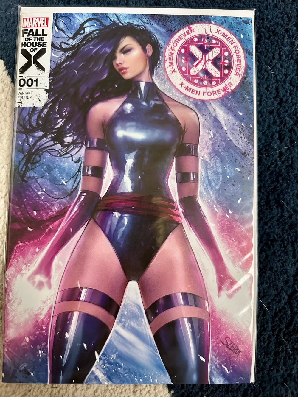 Marvel X-Men Forever #1 Psylocke Variant Cover by Nathan Szerdy